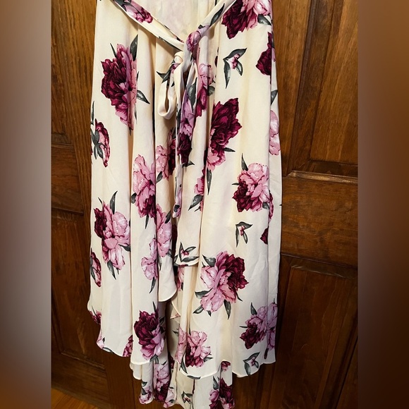 Lulu's French Countryside Blush Floral Print High-Low Dress Size Small - Picture 5 of 11